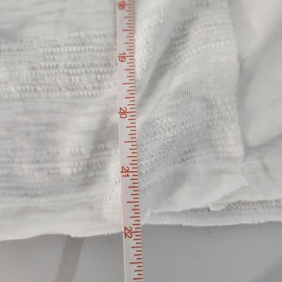 POL Women's White Lace Sleeve Top, Size Medium - Picture 8 of 8